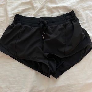 Black Lululemon Hotty Hot Short